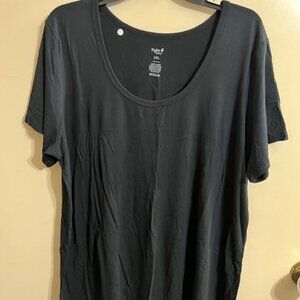 Kyte Baby Women's Scoop Neck Tee in Midnight XXL